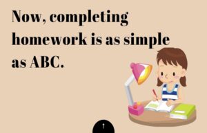 Now, completing homework is as simple as ABC.